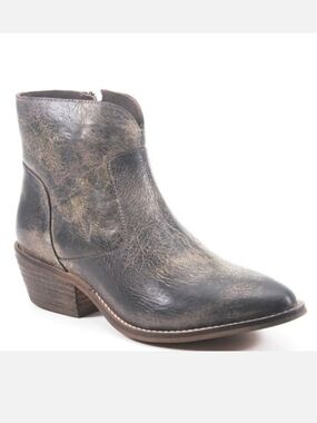 DIBA TRUE Cool Wind Leather Booties New  Size 7.5Gray